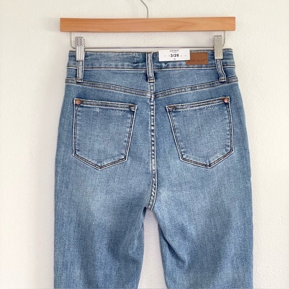 NWT Judy Blue High Waist Control Top Skinny Distressed Stretch Denim Jeans 3/26 - Picture 9 of 16